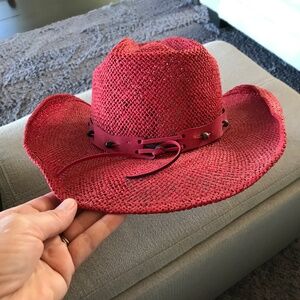 Red women’s Cowboy hat